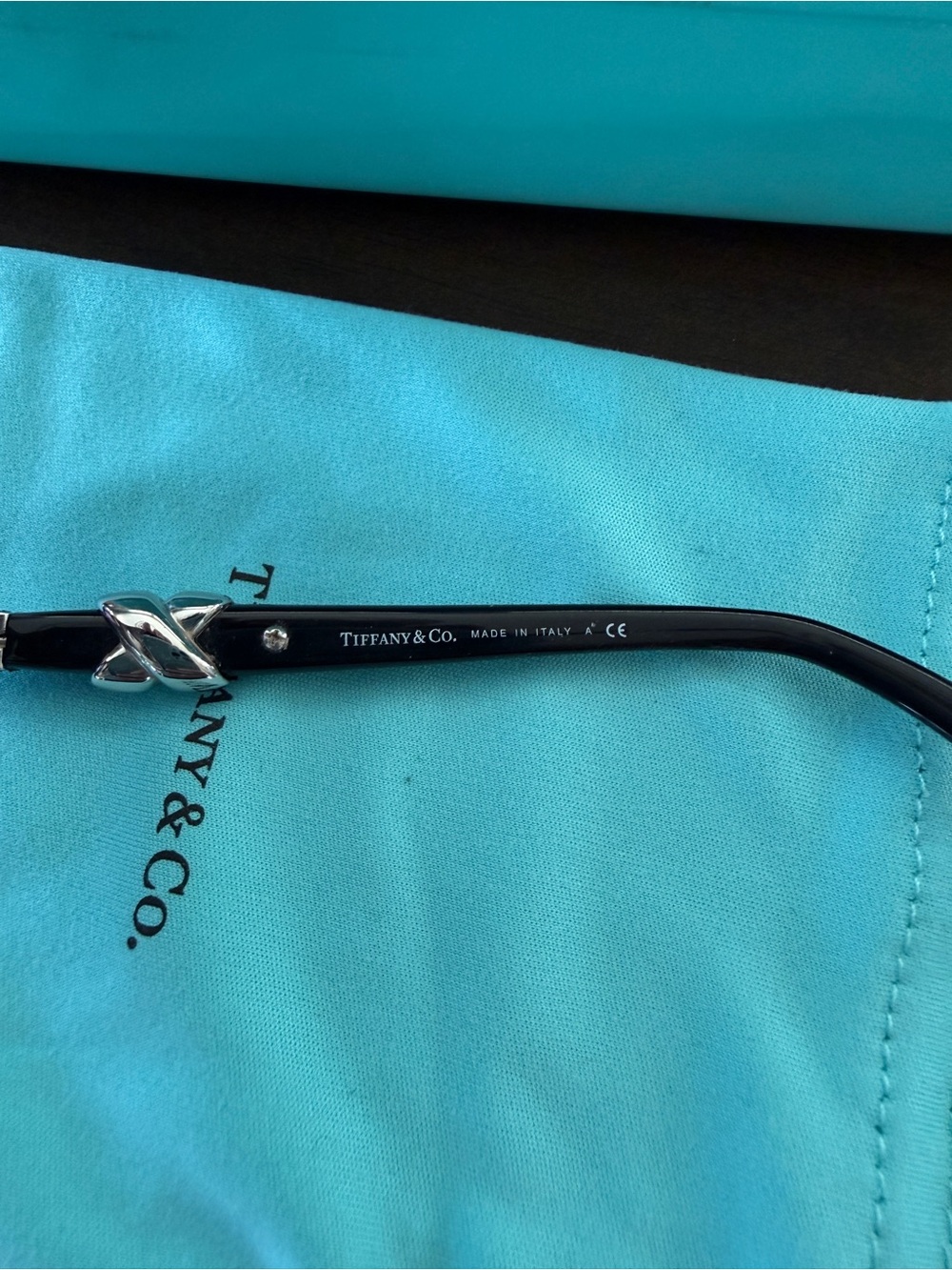 Tiffany & Co. Women's Rimless Shield Sunglasses - Black Gradient 115mm Lens - Picture 8 of 14